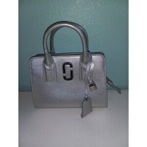 Marc Jacobs Silver  Little Big Shot Bag NWT
